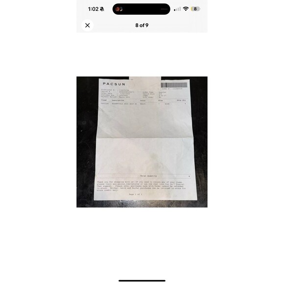 Converse Chuck Taylor All Stars X Fear Of God Essentials Multi Men 7 Women 8.5 - Picture 10 of 11